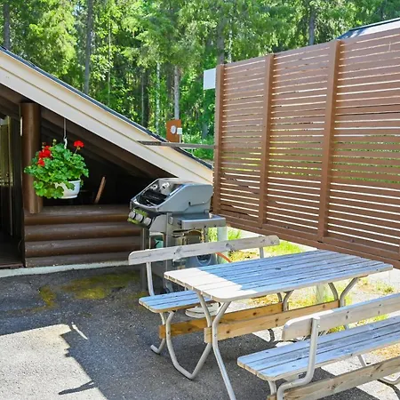 木屋 Rukajaerven Lomamajat 3 库萨莫